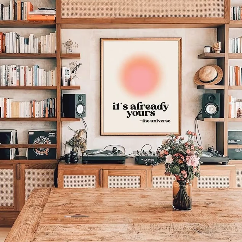 طباعة فنية للمعرض | الطباعة الرجعية | تأكيد جدار الفن | فن الحائط في السبعينيات | ملصق قماش مانيفست | ديكور عصري | التدرج | #2