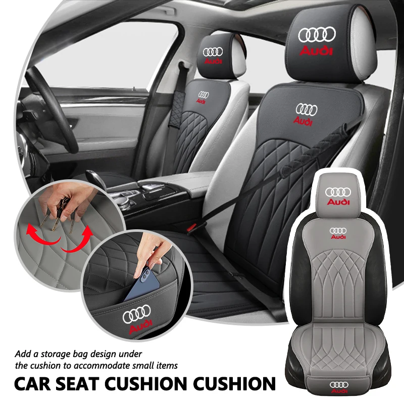 

Car Seat Leather Breathable Comfortable Cushion Accessories For Audi RS SLINE A1 A2 ABT Quattro S A3 A4 A5 A6 A7 A8