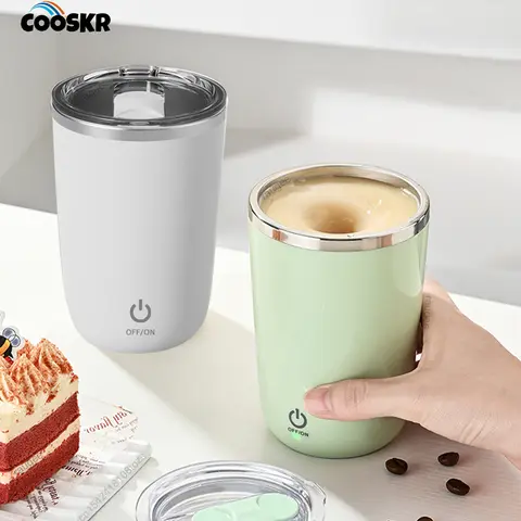 Mini Mixing Cup Electric Blender Protein Powder Milk Coffee Mixer Mug Portable Rechargeable Automatic Rotating Magnetic Mixer