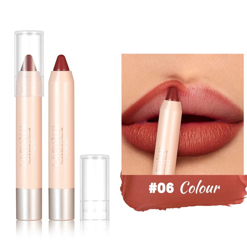 ลิปสติกเนื้อแมทติดทนนาน 2 ชิ้น - เนื้อกํามะหยี่ ป้องกันรอยเปื้อนสําหรับริมฝีปากแห้ง |   ลิปไลเนอร์ ผิวเรียบลื่น |   แต่งหน้าของผู้หญิง