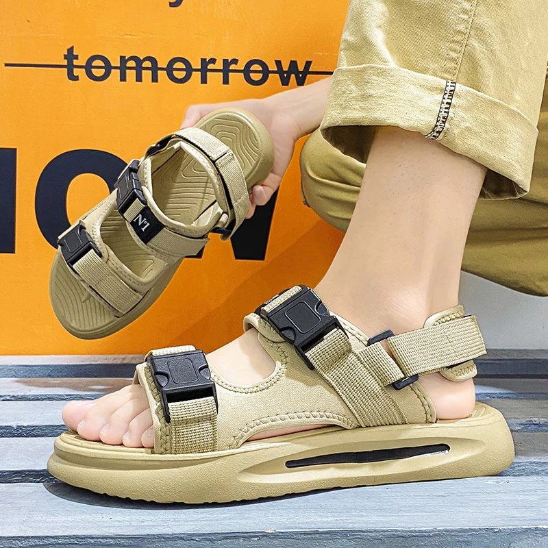Men's Shoes 39-44 Beach Simple Sandals Summer Beach Comfort Slippers Hot Selling Platform Sole Anti-Slip Flip Flops