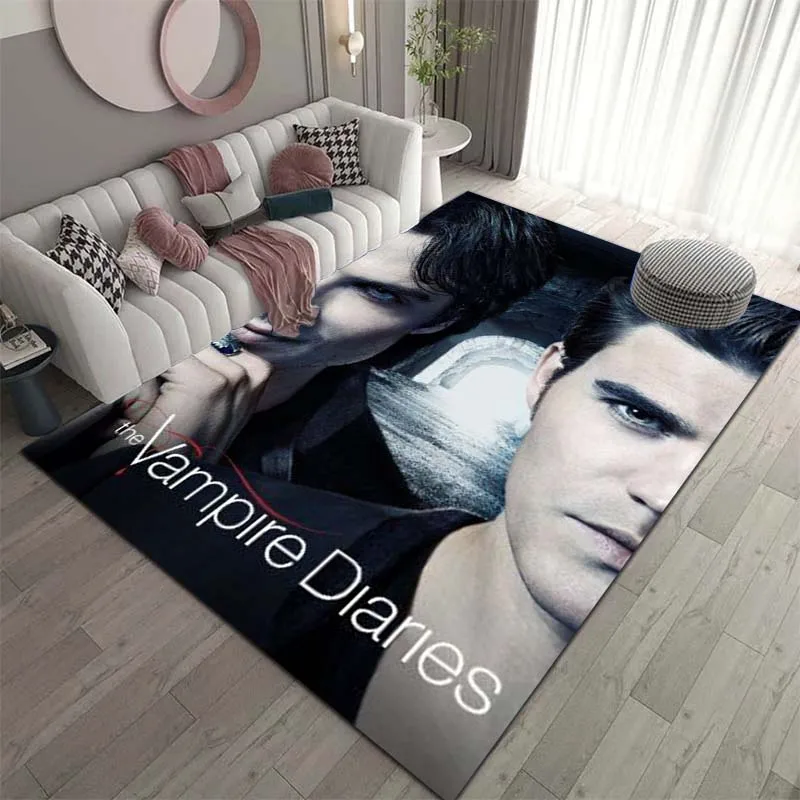 3DThe Vampire Diaries Carpet Yoga Mat Room Decoration Living Room Carpet Non-slip Carpet Birthday Gift