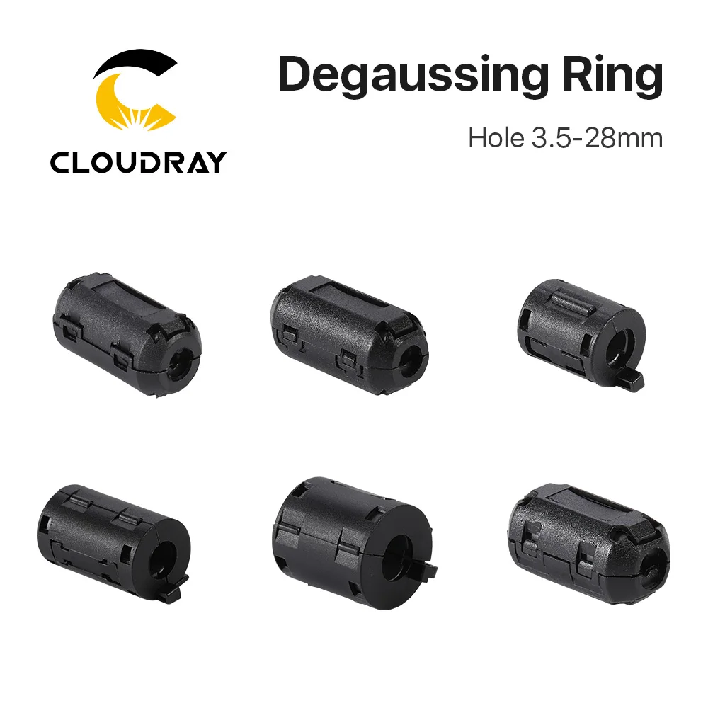 

Cloudray 10pcs Cable Filter Degaussing Ring Anti-interference Magnetic Ring A-H for Cable Hole 3.5-13mm Laser Marking Machine