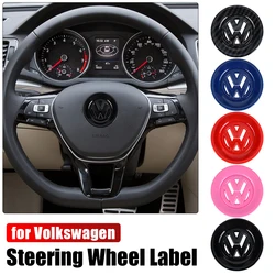 Car Steering Wheel Decoration Rings Sticker Carbon Fiber Cover For Volkswagen VW Golf Polo Scirocco Passat Beetle Touareg T-ROC