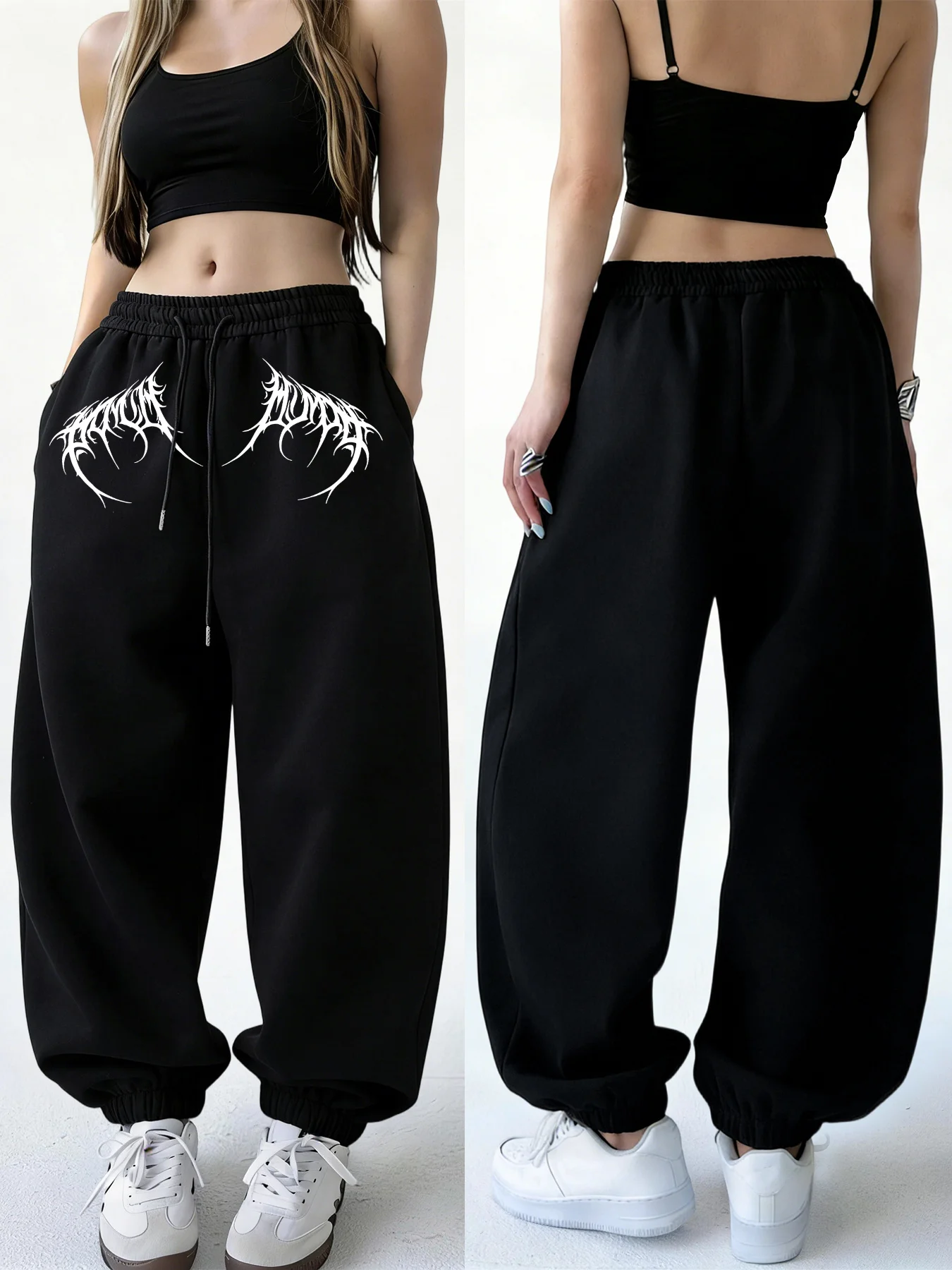 Women's Drawstring Cuffed Swea - đánh giá và giá Embroidery Font Free
