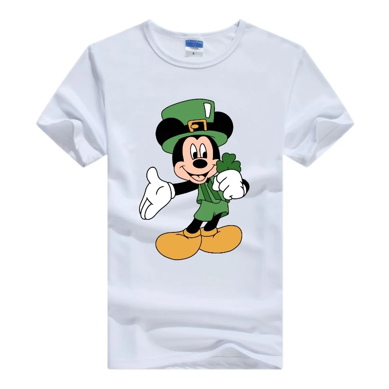 Kawaii Mickey Mouse Tops Disney Cartoon Tshirts Summer Tees Women Plus Size Y2K Clothes Half Sleeve O-Neck Blouse Child T-shirts