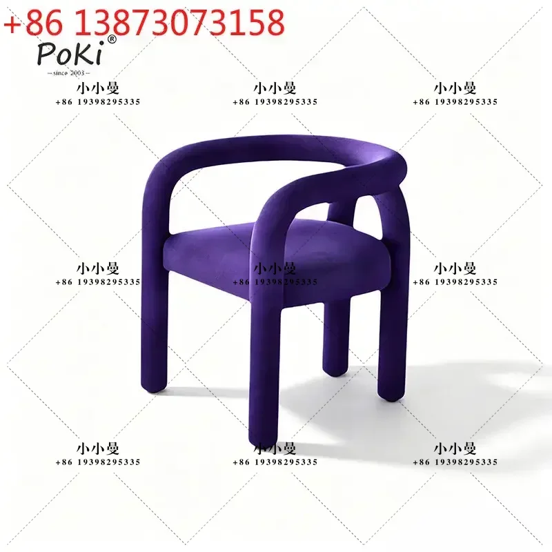 Backrest Nordic Balcony Modern Simple Model Study Living Room Makeup Circle Negotiation Reception Chair