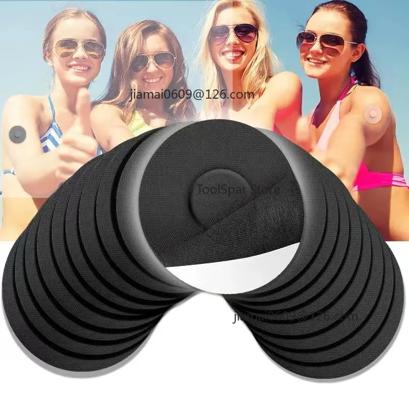 Waterproof CGM Sensor Stickers Skin Tone Pre-Cut Adhesive Patches Fit Dexcom G6 & Libre 10 Pieces Pack