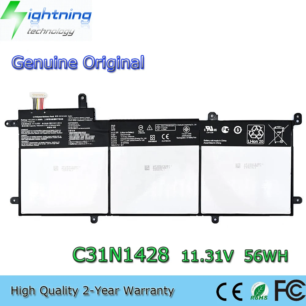 

C31N1428 11.31V 56Wh Laptop Battery for ASUS Zenbook UX305LA UX305UA UX305L etc.
