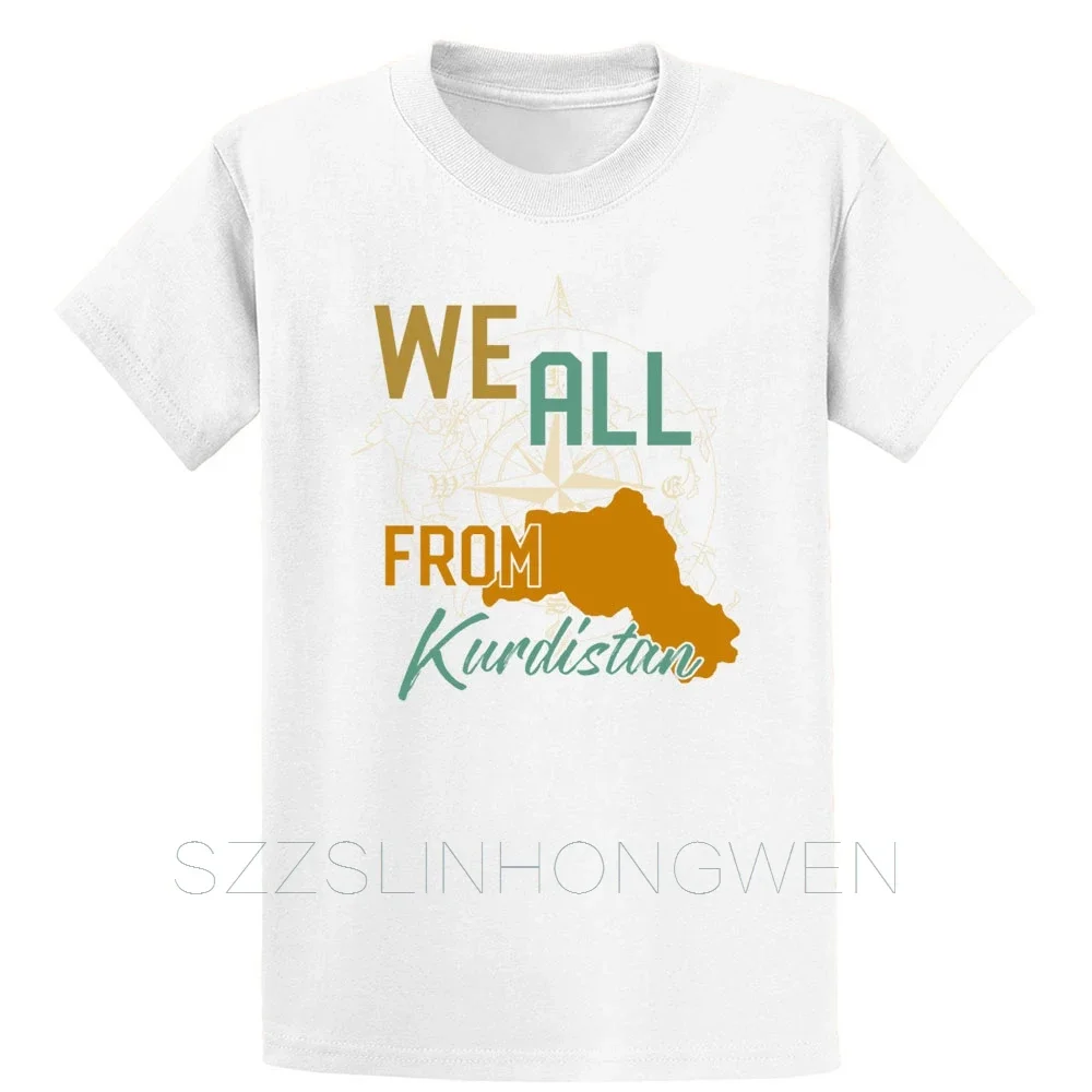 Kurdistan T Shirt Graphic Summer Style Short Sleeve Euro Size Over Size S-5XL Casual Unique Knitted Letters Shirt