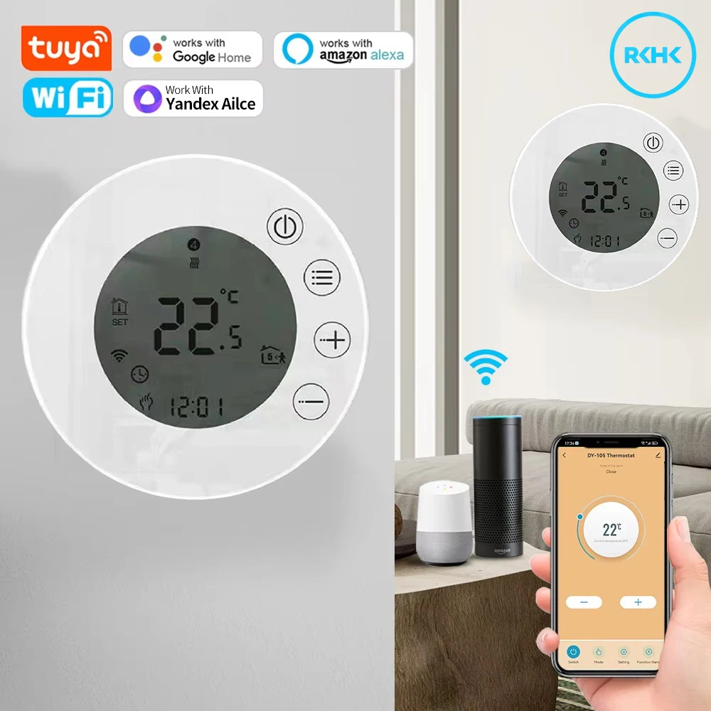 

Tuya WiFi Smart Thermostat Temperature Water Electric Floor Heating Gas Boiler Controller Support Yandex Alice Alexa Google Home