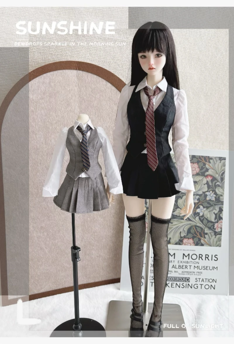 

Костюм bjd 60 см для куклы 1/3 1/6 30 см SD черный белый