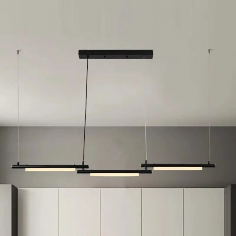 Living room simple multi head iron lampshade round chandelier Hotel villa model room bedroom modern decoration pendant light