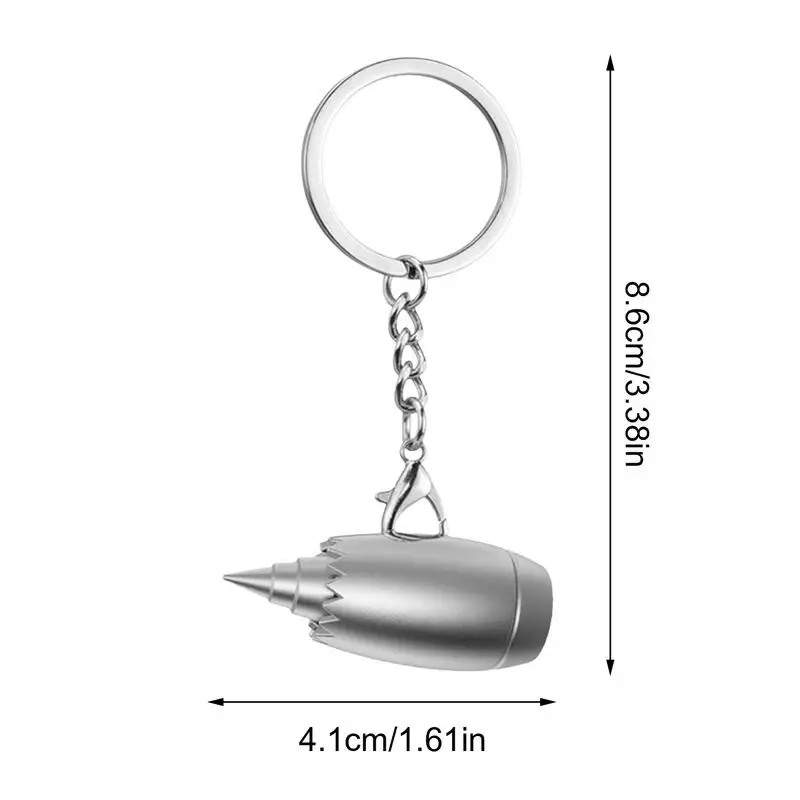 Airplane Engine Keychain Metal Aircraft Pendant Decoration Aviation Enthusiast Keychain Accessories for Aviation Enthusiasts