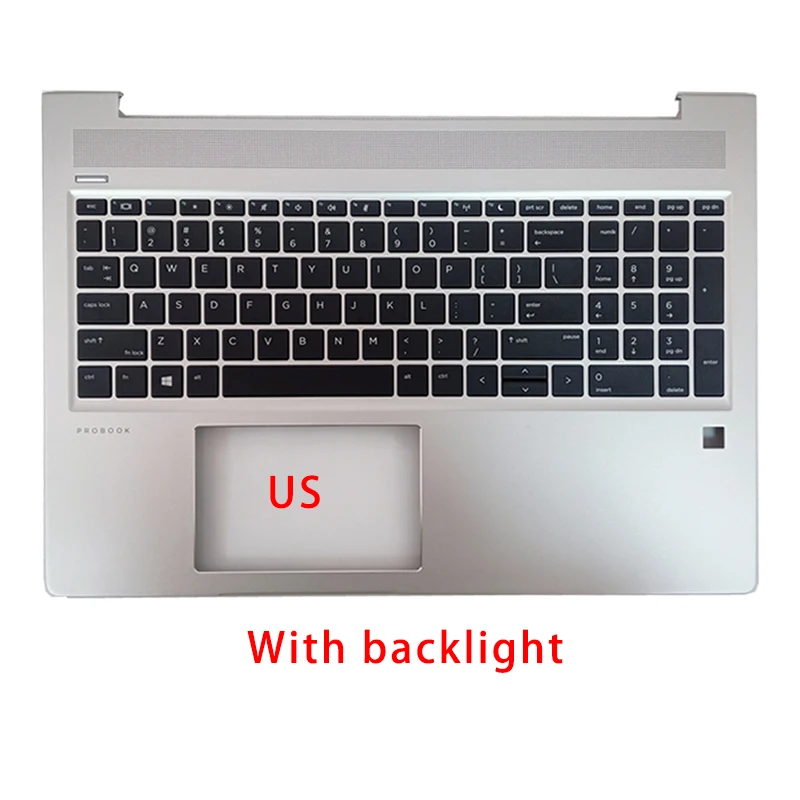 New For HP Probook 450 455R G6 G7;Replacemen Laptop Accessories Palmrest And US Keyboard With/NO Backlight L45091-001