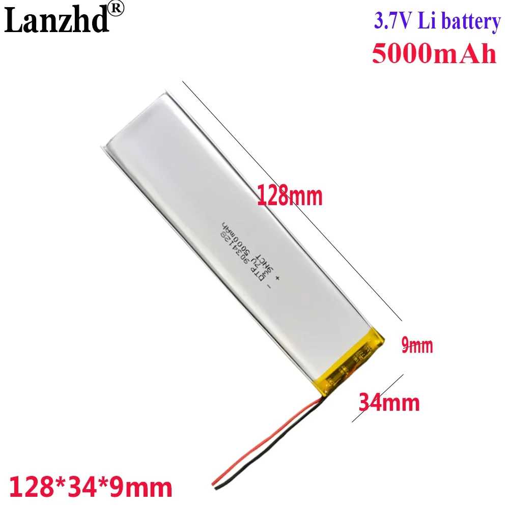 

Massage selfie stick light toy digital 9034128 Rectangular mobile power charger 3.7V Li Polymer Battery 5000mah