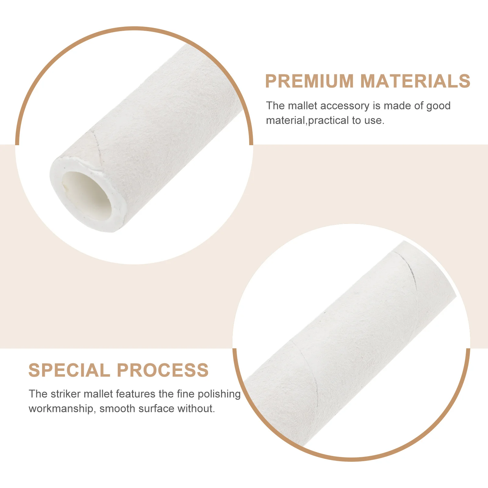 

Sound Bowl Stick Accessory Simple Striker Mallet Smooth Surface Sturdy Meditation Singing Bowl Practical Gift Friends