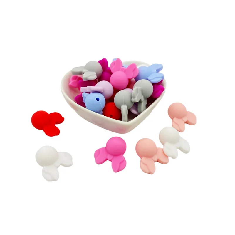 Minnie Head Silicone Beads Various Beads Jewelry Making Make Bracelets DIY Pacifier Chain Accessories For Jewelry Beads