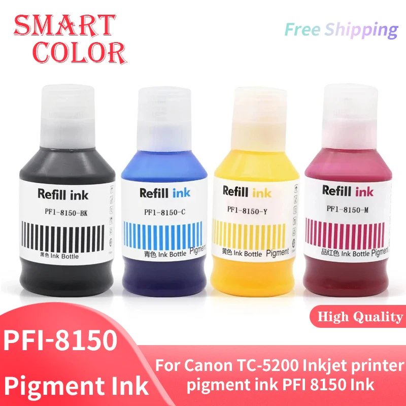 PFI-8150 PFI8150 PFI 8150 Premium Color Compatible Bottle Water Based Refill Pigment Ink for Canon imagePROGRAF TC-5200 TM-5200M