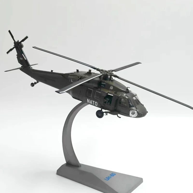 

Литой под давлением масштаб 1:72, армейский вертолет UH-60, самолет из сплава, имитация модели самолета, коллекция украшений, подарочная игрушка, статический дисплей AF1