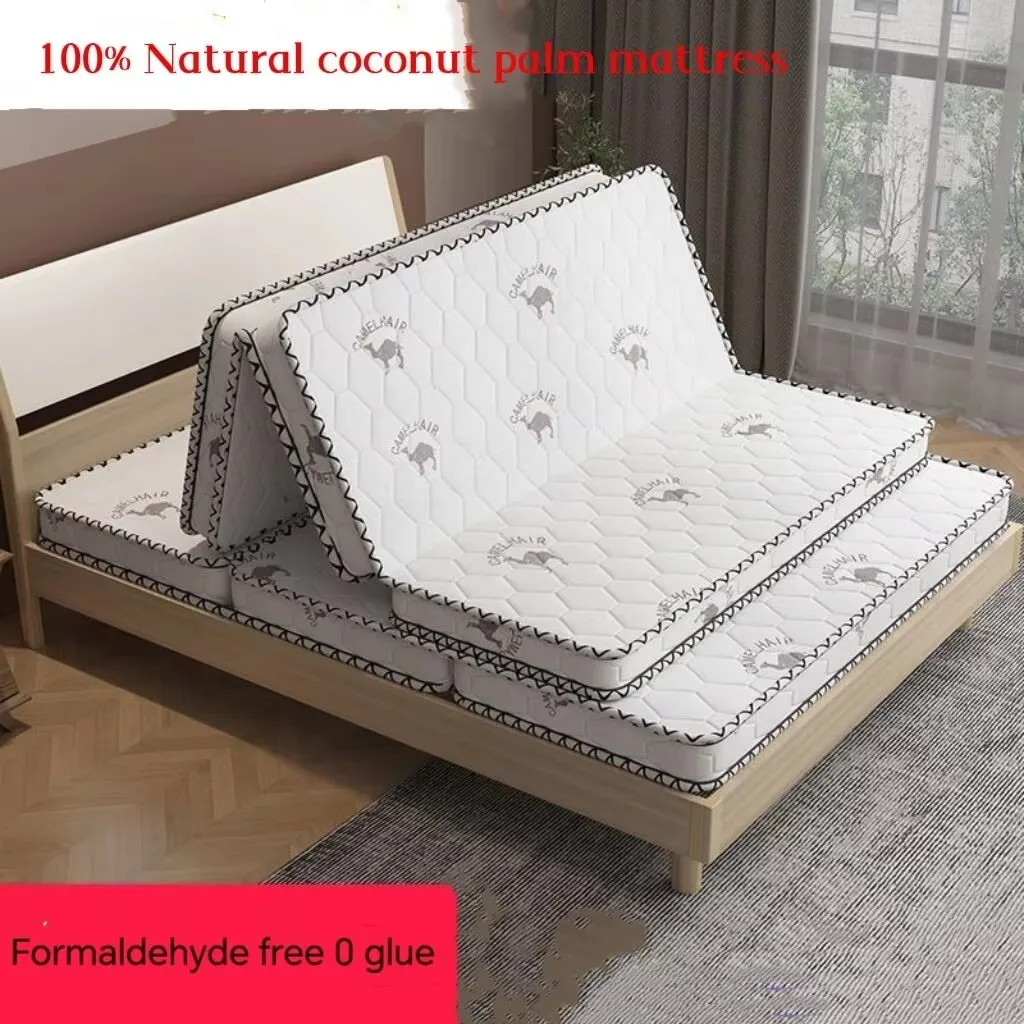 

100% Natural Coir Mattress Coconut Palm Mattress Double Bed Hard Pad Folding Mattress Tatami Floor Mat Bedroom Furniture