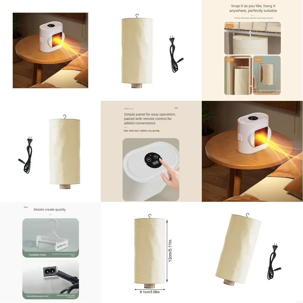 

Портативная сушильная сушильная сушилка для путешествий домой Электрическая сушка N58D