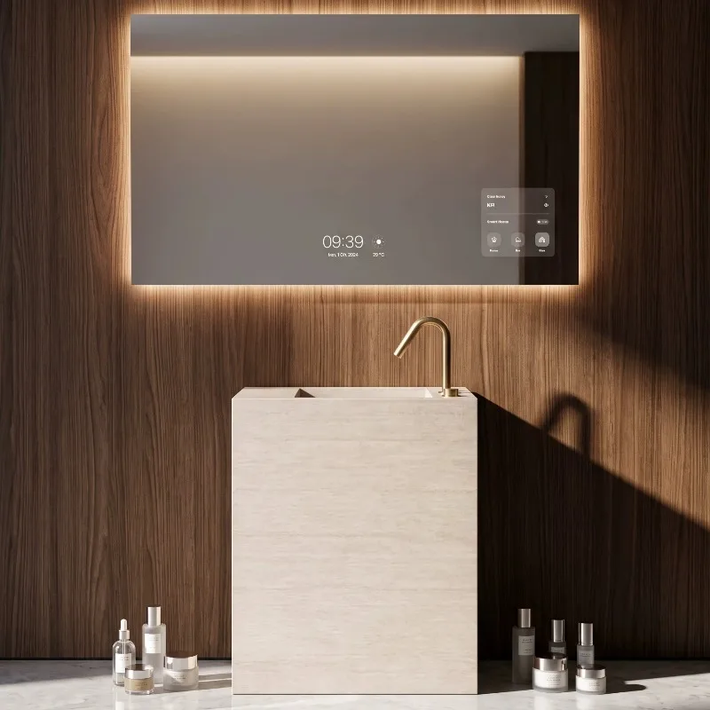 Customized villa hotel public outdoor travertine rock slab column basin small apartment integrated floor-to-ceiling wash basin