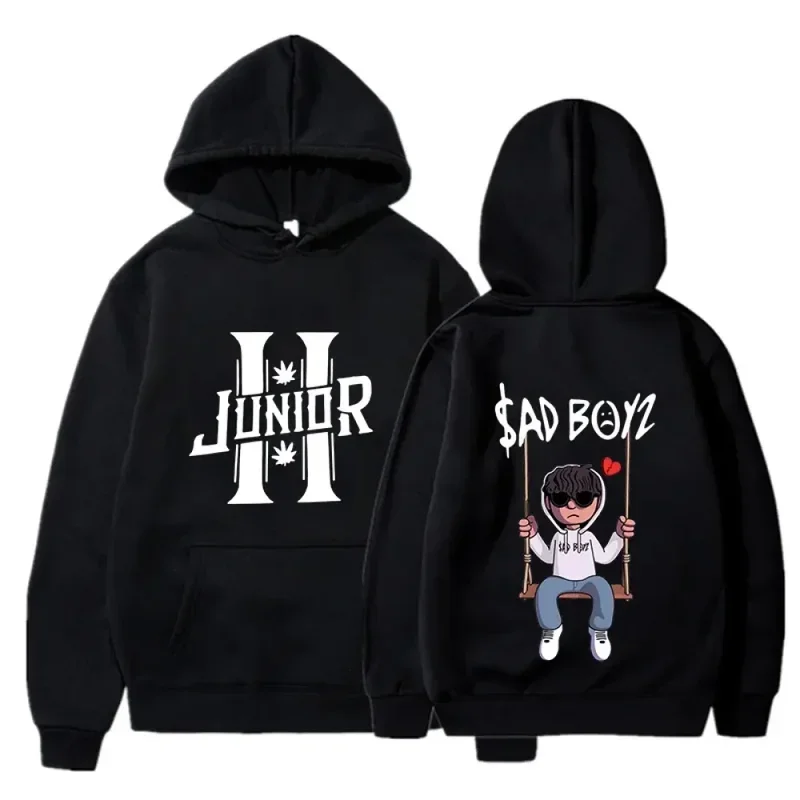 

Junior H Sad Boys Hoodies Spring Autumn Casual Sweatshirts Men's Women's Harajuku Streetwear Fancy Music Loose Hooded Pullover