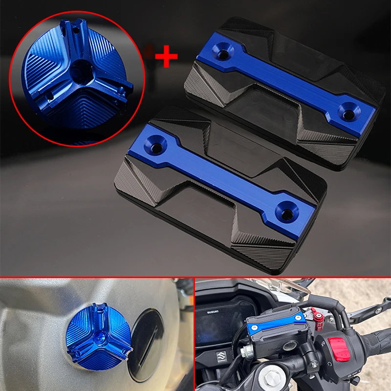 Newest For SUZUKI  BANDIT S 650 S650 1200 1200S 1250/1250S Accessories Motorcycle Front Brake Fluid Reservoir Cap Oil Filler Cap