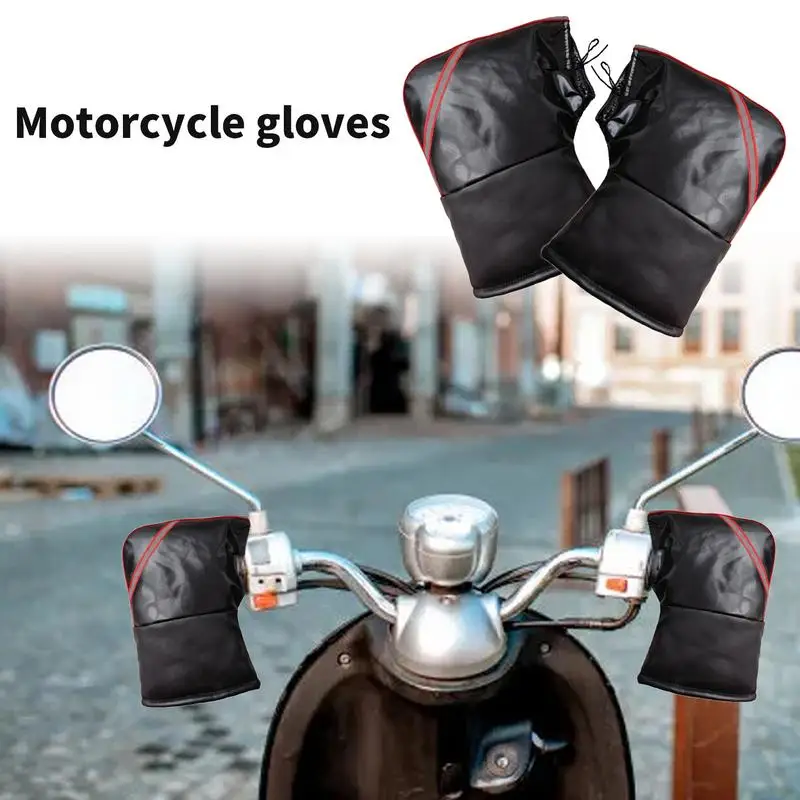 Extra Bicycles Warm Gloves Handle Motorcycle Handlebar Gloves Waterproof Handlebar Mittens Bikes Handlebar Cover Bicycles Warm