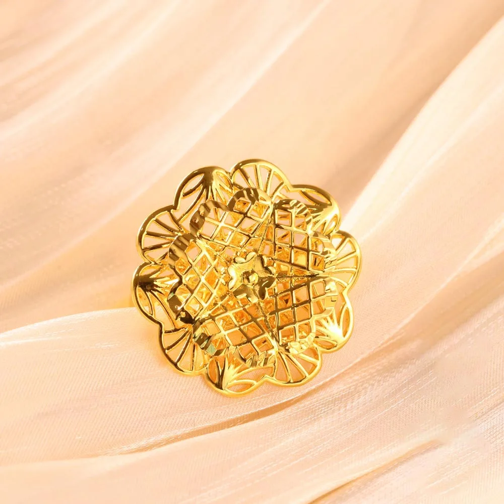 خاتم مجوف منحوت 5A، خاتم منقوش عتيق عصري ورائع، مناسب لإعطاء الهدايا للصديقات أثناء المهرجانات