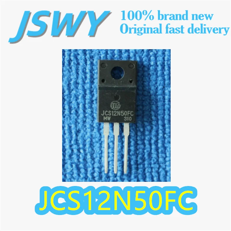 

(10/50 pieces) JCS12N50FC original JCS12N50 TO-220F Package N-Channel MOSFET 500V/12A 450mΩ@10V High-Speed Switching Electronic