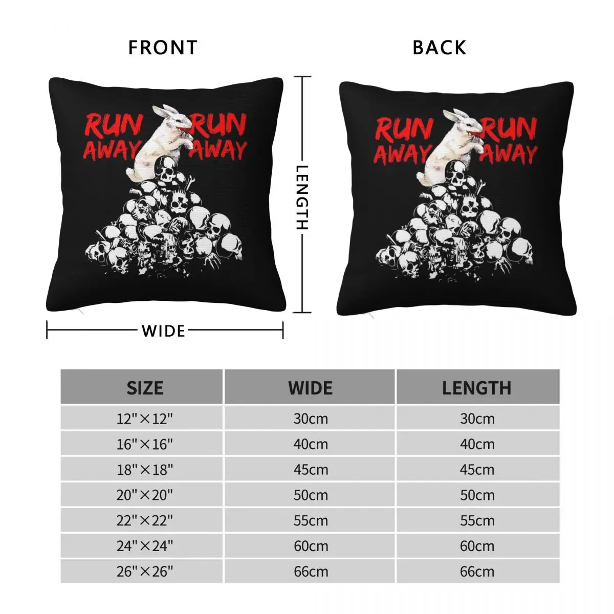 Run Away Killer Rabbit Grail Quest Square Pillowcase Polyester Linen Velvet Pattern Decor Pillow Home Cushion Wholesale 18