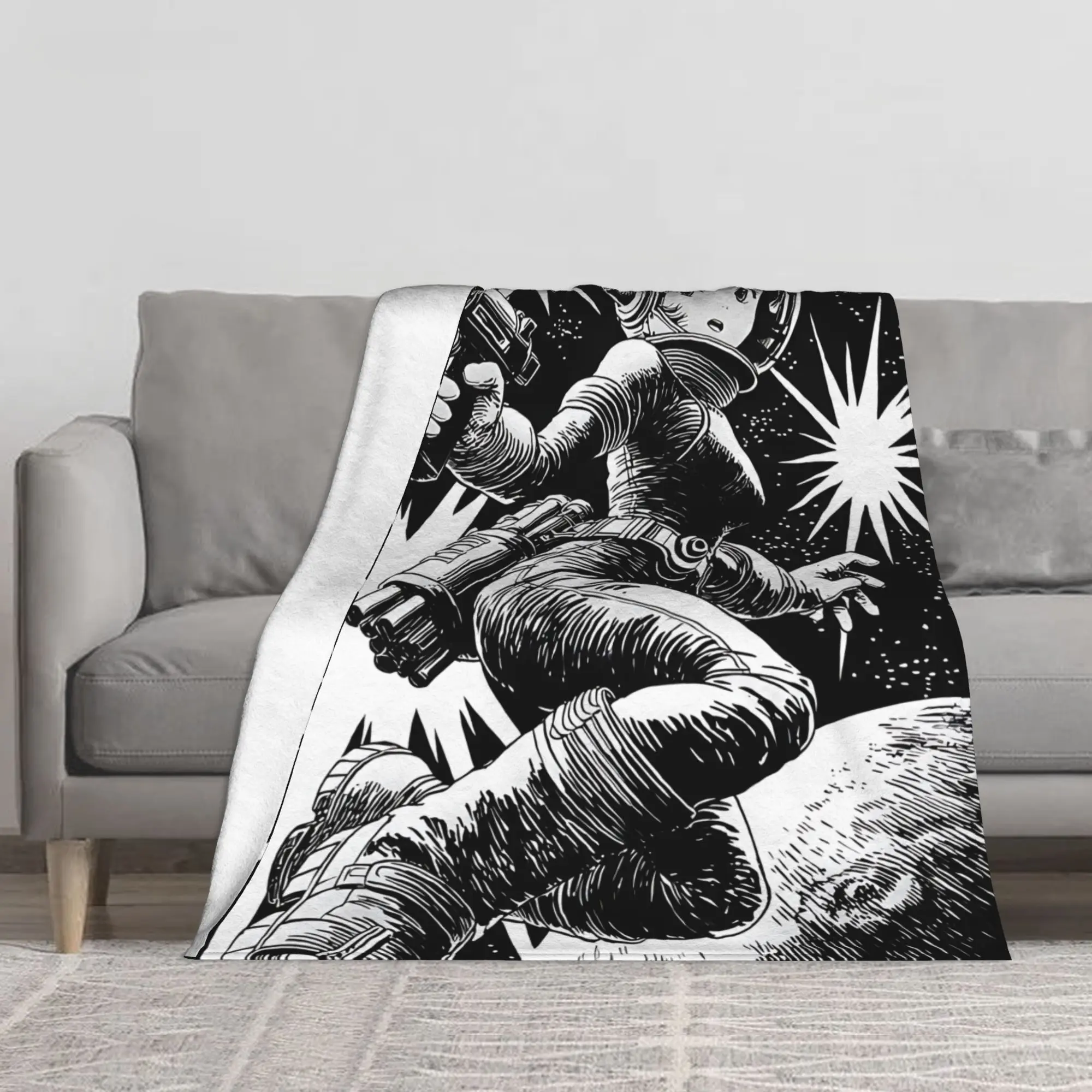 1PC Astro Adventurer Blanket Throw Blanket Novelty Warm Blanket All Season Gift