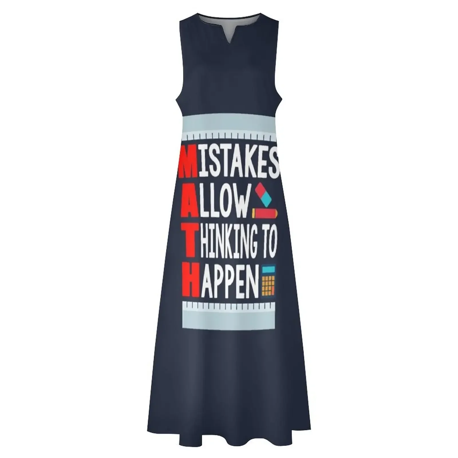 Engraçado eu sou um professor de matemática camisa apreciação presente amante de matemática vestido longo vestidos de aniversário para vestido feminino