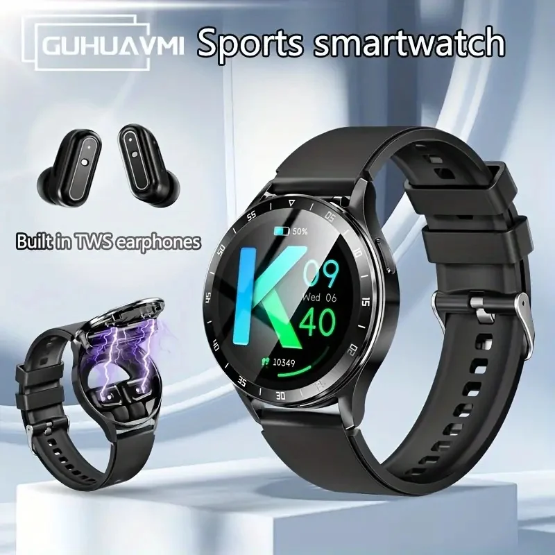 GEJIAN high-definition Bluetooth call smartwatch with multiple sports modes, outdoor fitness waterproof men's smartwatch 2024