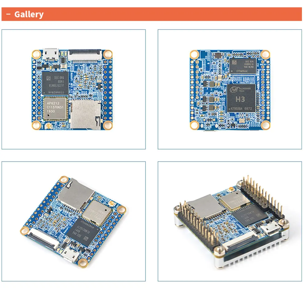 NanoPi NEO Air 512MB RAM WIFI&Bluetooth,8GB/32GB eMMC Allwinner H3 Quad-core Cortex-A7