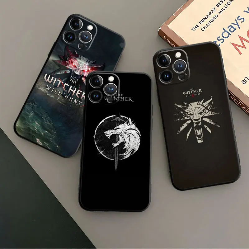 For iPhone 15 13 11 12 14 Pro Max X XR 6 8 7 Plus Mini 6S XS 5 12mini 13mini Witcher Game Logo Phone Case Shell