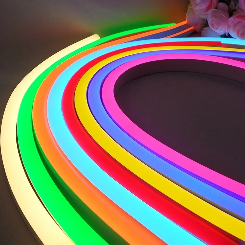 Imagem -04 - Led Neon Strip Light Fita Impermeável Tubo de Silicone 12v 8*16 mm 1led Corte de 1cm 50 m