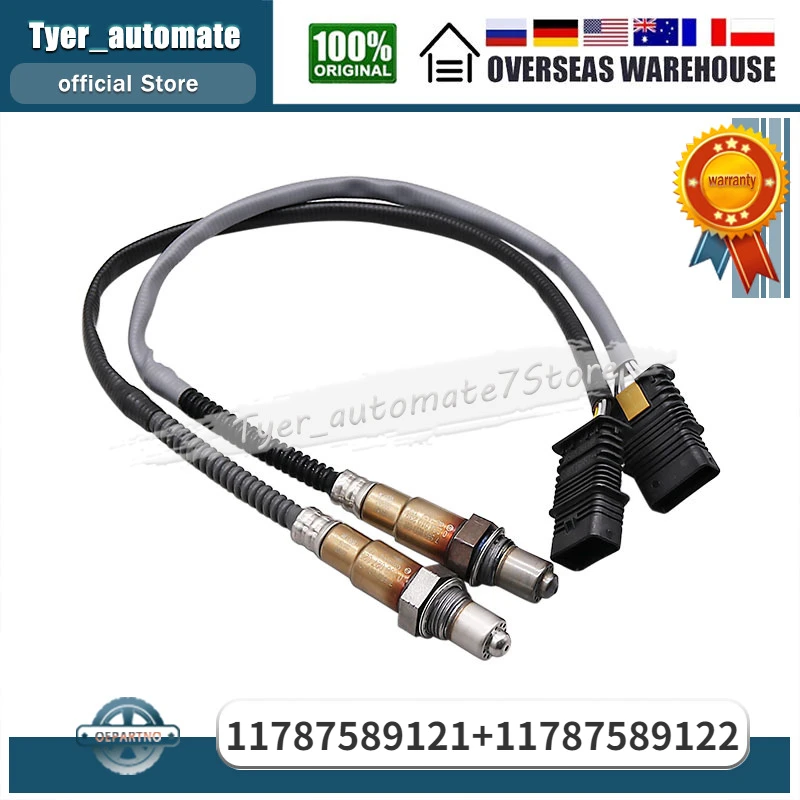 

2Pcs Upstream & Downstream Oxygen Sensor O2 Sensor 11787589121 11787589122 For BMW 228I 320I 328I 428I 528I X1 X3 X4 X5 Z4