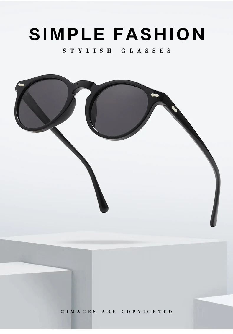 2PCS Neue Stil Von Retro Gläser Runde Mode Mita Sonnenbrille Personalisierte Sonnenbrille JH3053 – Detail 1