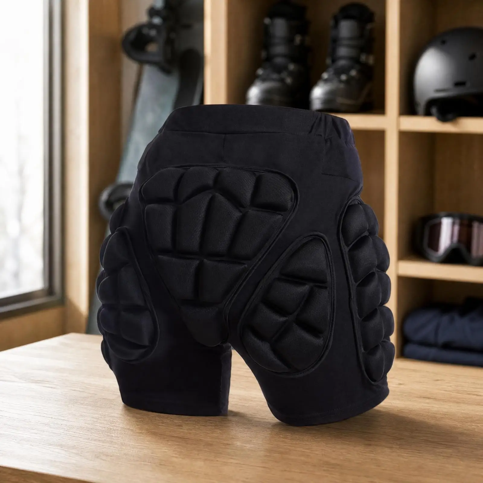 Winter Sports Safety Hip Pad for Snowboard Ski Ice Skate with Shock Absorbing Cushion for Active Use