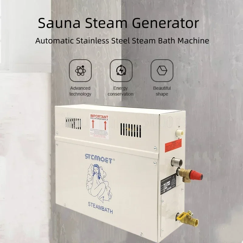 6/8/9KW Sauna Spa Steam Generator For Home Steam Shower with Digital Controller Sauna Room SPA Steam Bath Machine