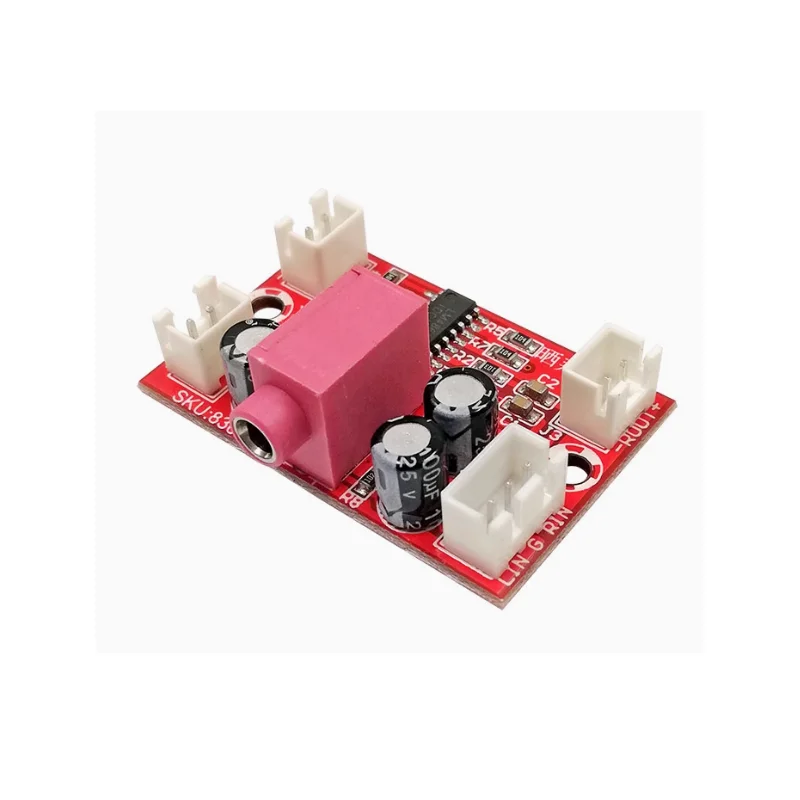LM4863 fever grade mini amplifier module 3W * 2 dual channel headphone amplifier board 3.3V5V charger power supply DIY