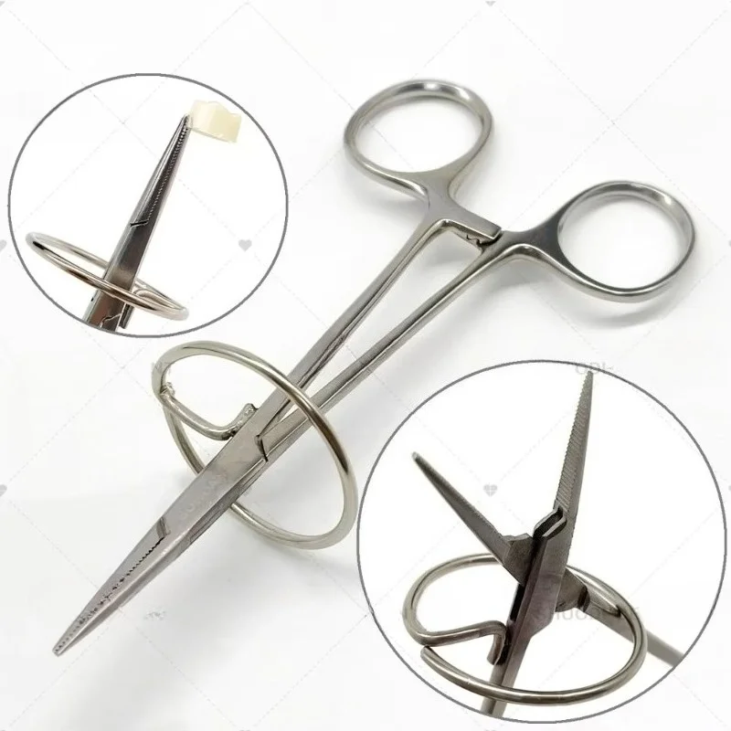 1pcs Lab Crown Bridge Remover Ring Forceps with Ring Mosquito Needle Holder / Best Tool