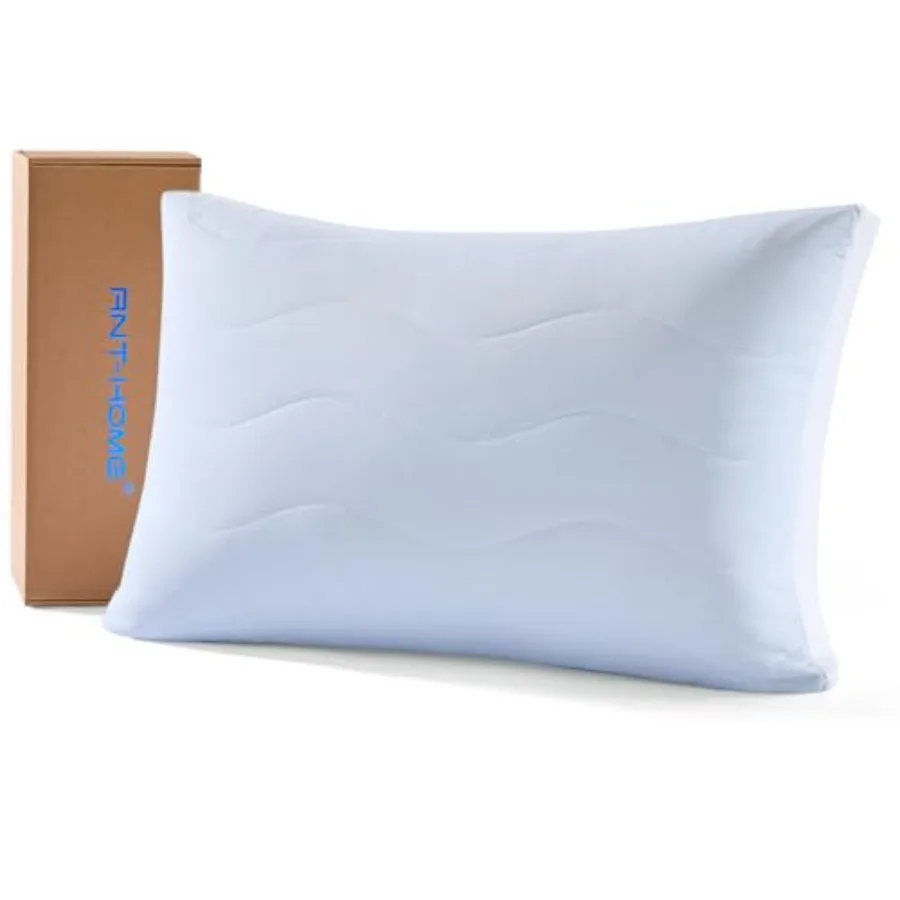 

Cooling Adjustable Pillow for Side, Back, Stomach Sleepers Customizable Support Pillows for Neck Pain Relief Standard Size Set