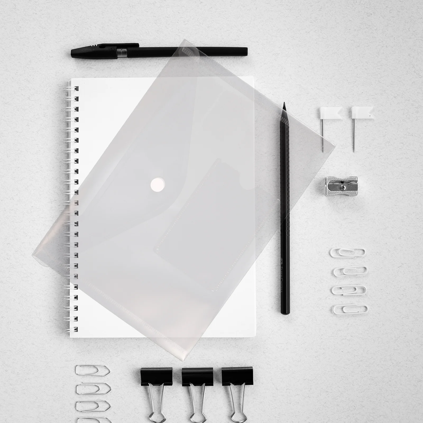 

12Pcs Document Organizer Transparent Plastic File Folder Large Capacity Snap Button Portable A5 File Storage Bag Receipt Invoice