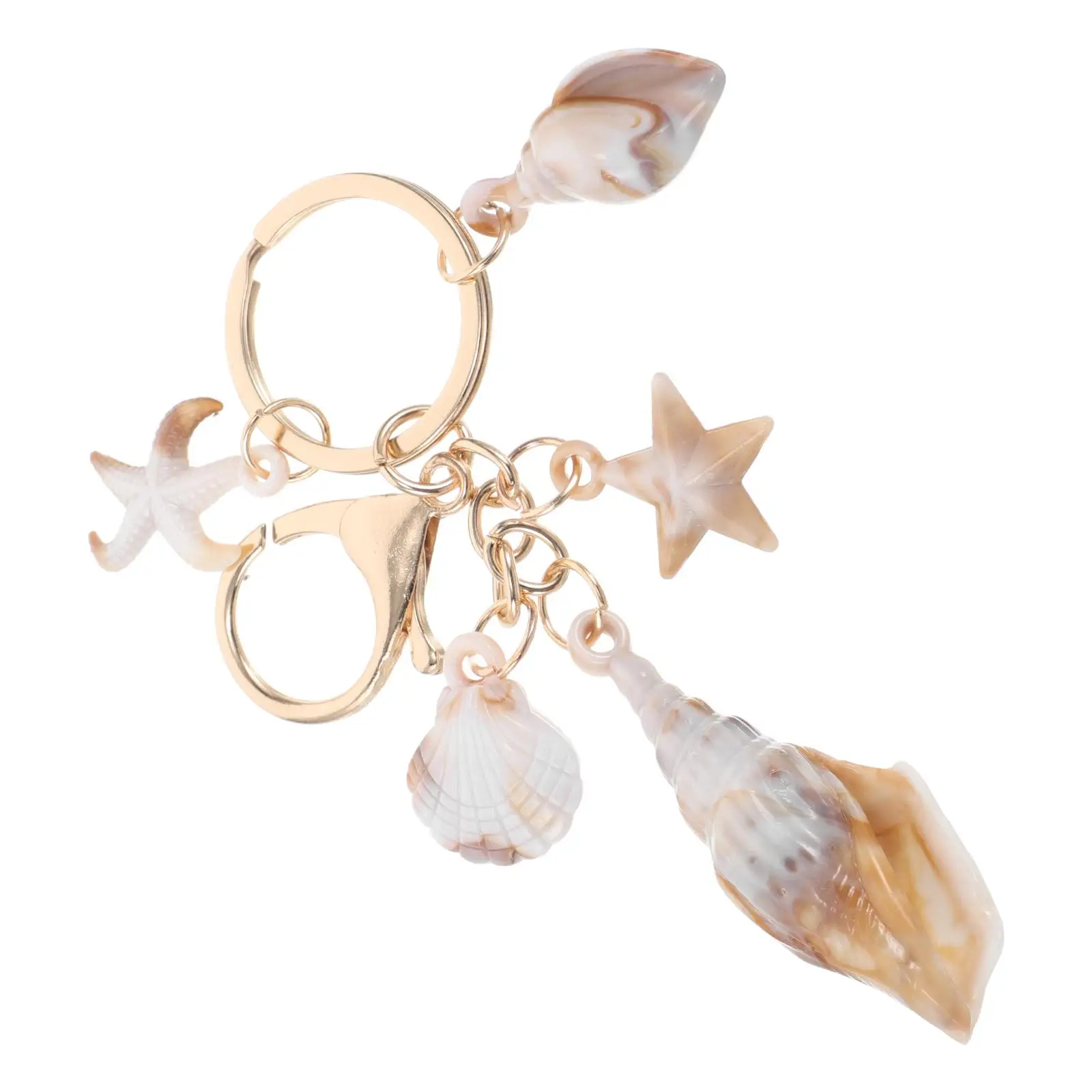 

Car Key Chain Acrylic Beach Ocean Seashell Nautical Keyring Accessories Decorations Glow Dark Couple Teen Girl Boy