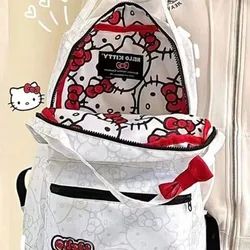 Hello kitty cartoon backpack Sanrio new animation cute student school bag outdoor travel storage large capacity backpack gift