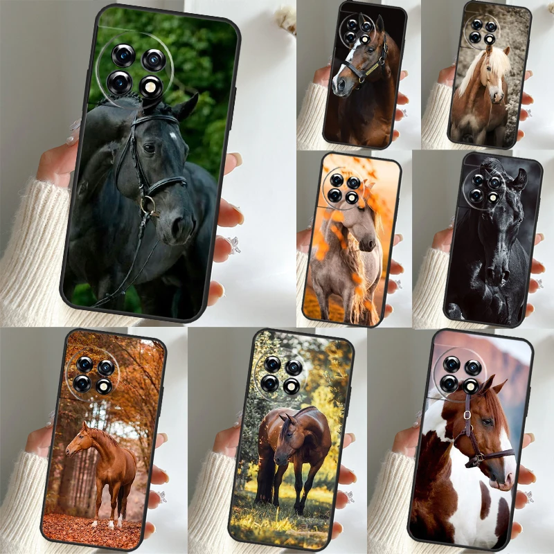 Animal Steed Horse Phone Case For OnePlus 11 9 10 Pro 11R 9RT 10T Ace OnePlus Nord N10 N20 2T CE 2 Lite Cover